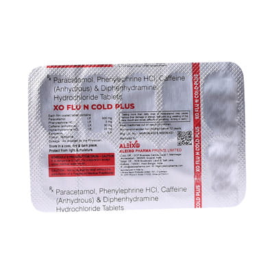 Xo Flu N Cold Plus Strip Of 10 Tablets