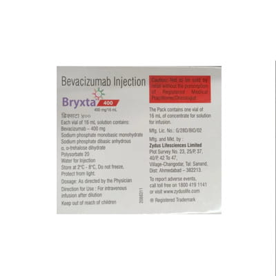 Bryxta 400mg Vial Of 16ml Suspension For Infusion