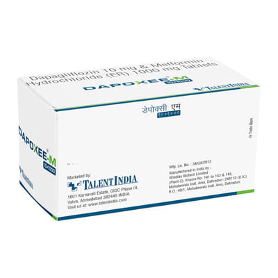 Dapoxee M 10/1000mg Strip Of 10 Tablets