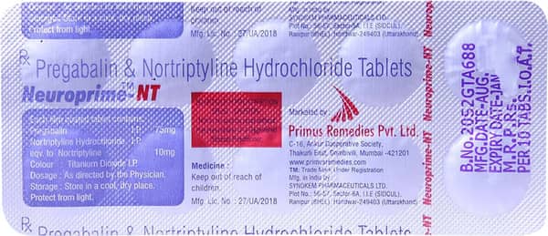 Neuroprime Nt Strip Of 10 Tablets
