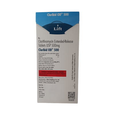 Claribid Od 500mg Strip Of 7 Tablets