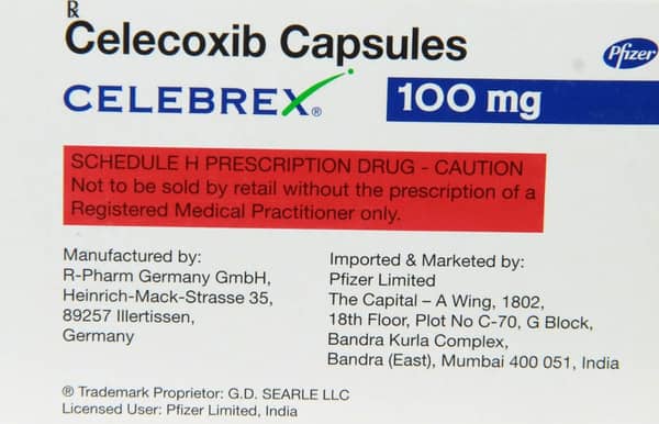 Celebrex 100mg Strip Of 10 Capsules