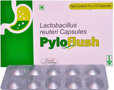 Pyloflush Strip Of 10 Capsules