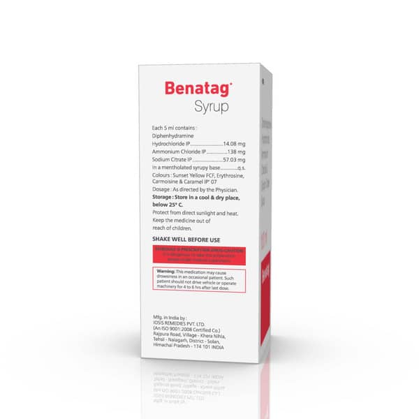 Benatag Bottle Of 100ml Syrup