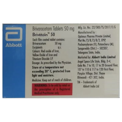 Brivetoin 50mg Strip Of 10 Tablets