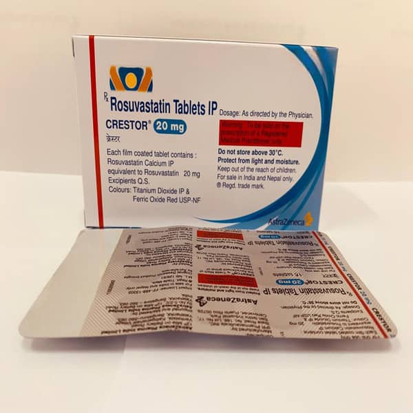 Crestor 20mg Strip Of 15 Tablets