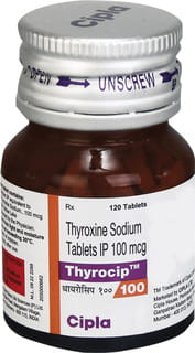 Thyrocip 100mcg Bottle Of 120 Tablets