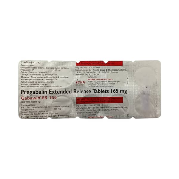 Gabawin Er 165Mg Strip Of 10 Tablets
