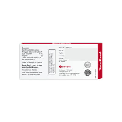 Tenlicel 20mg Strip Of 10 Tablets