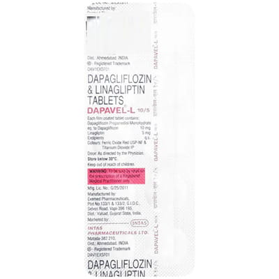 Dapavel L 10/5mg Strip Of 10 Tablets