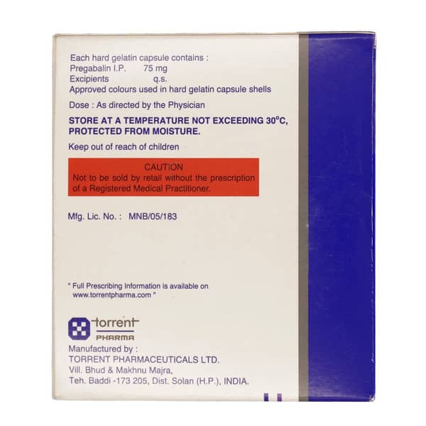 Pregeb 75mg Strip Of 15 Capsules