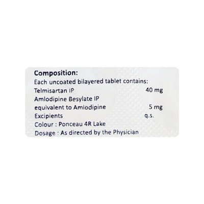 Telmiget Am 40/5mg Strip Of 10 Tablets