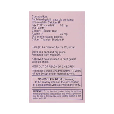 Rosloy Asp 10/75mg Strip Of 15 Capsules