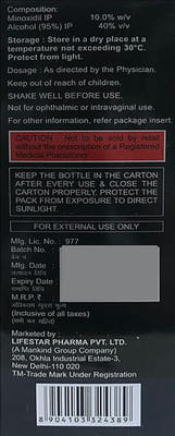 Mankind Chekfall Minoxidil 10% | Hair Growth Serum | Alcohol Free | Prevents Hair Loss | 60 Ml