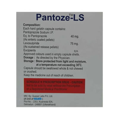 Pantoze Ls Strip Of 10 Capsules