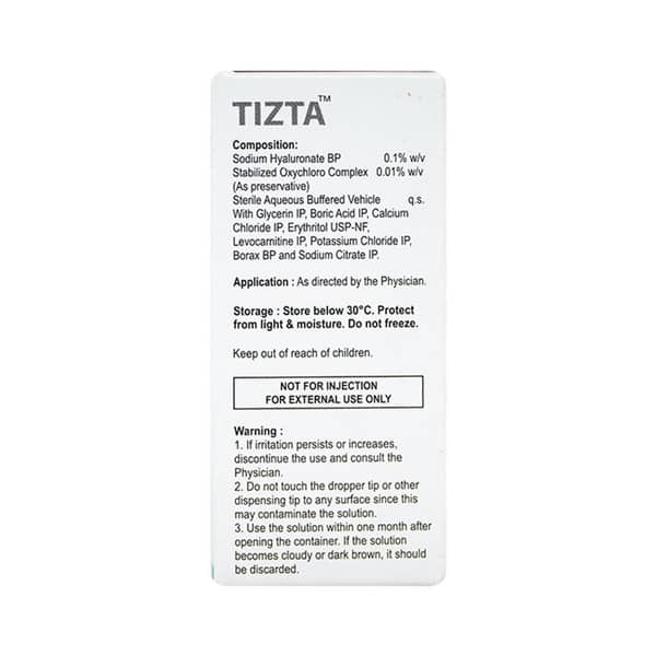 Tizta Bottle Of 5ml Eye Drops