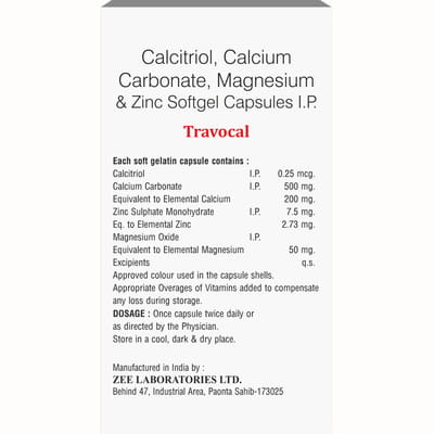 Travocal Strip Of 10 Softgel Capsules