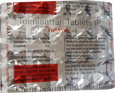 Tigatel 40mg Strip Of 20 Tablets