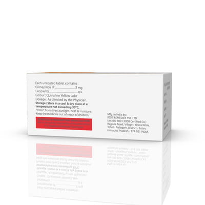 Glimetag 3mg Strip Of 10 Tablets