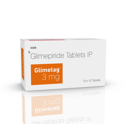 Glimetag 3mg Strip Of 10 Tablets