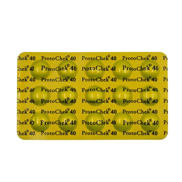 Protochek 40mg Strip Of 15 Tablets