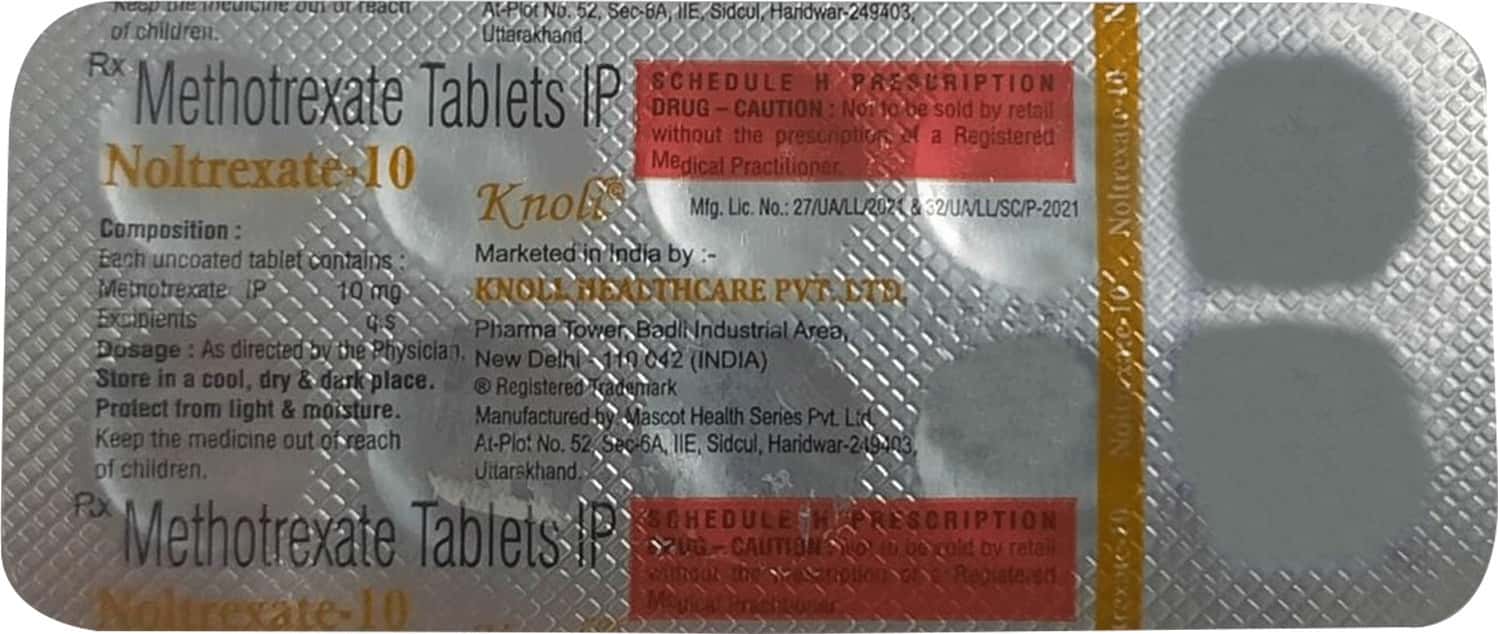 noltrexate 10mg tablets