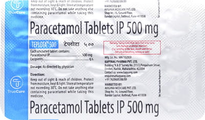 Teplota 500mg Strip Of 15 Tablets