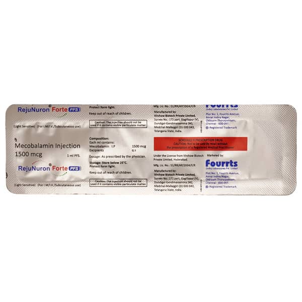 Rejunuron Forte 1500mcg Pre Filled Syringe Of 1ml Injection