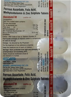 Ascobate M Strip Of 10 Tablets