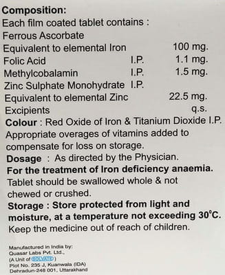 Ascobate M Strip Of 10 Tablets