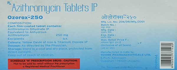 Ozorox 250 Mg Tablet 10