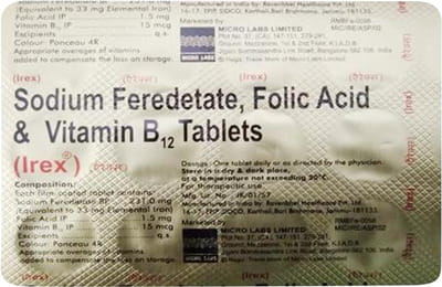 Irex Strip Of 15 Tablets