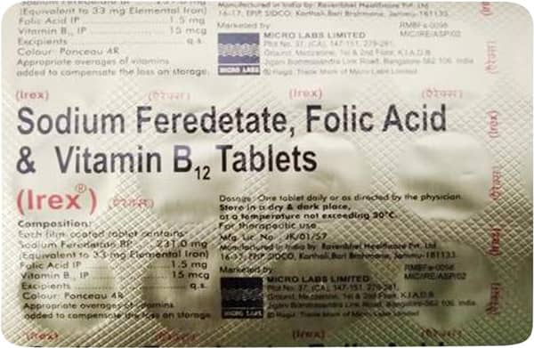 Irex Strip Of 15 Tablets