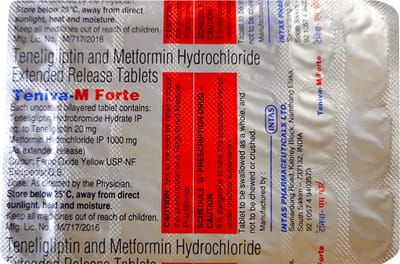 Teniva M Forte Strip Of 20 Tablets