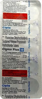 Ciplar Plus 10mg Strip Of 10 Tablets