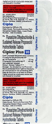 Ciplar Plus 10mg Strip Of 10 Tablets