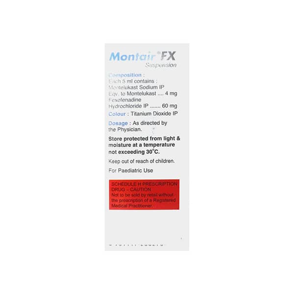 Montair Fx Mango Flavour Bottle Of 60ml Suspension