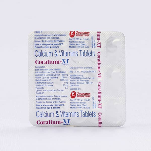 Coralium Xt Strip Of 15 Tablets