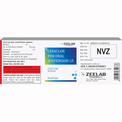 Ceflob Bottle Of 30ml Dry Syrup