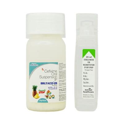 Brutacef Ds Pineapple Flavour Bottle Of 30ml Dry Syrup