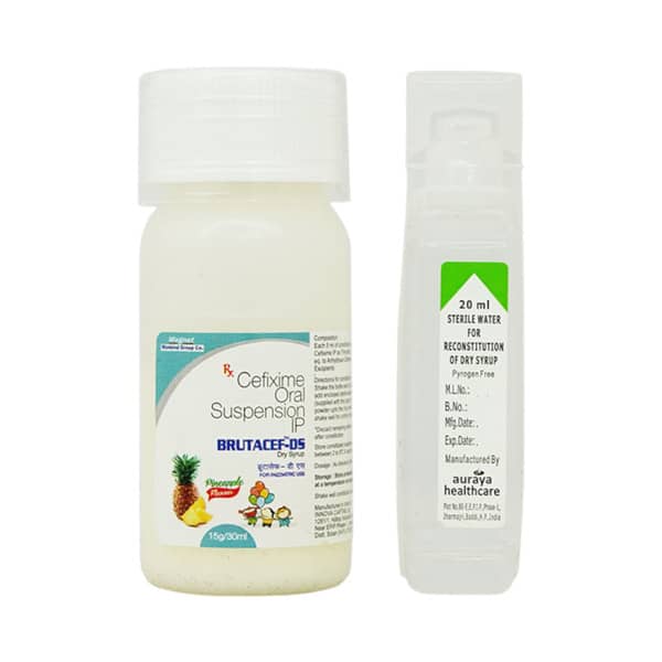 Brutacef Ds Pineapple Flavour Bottle Of 30ml Dry Syrup