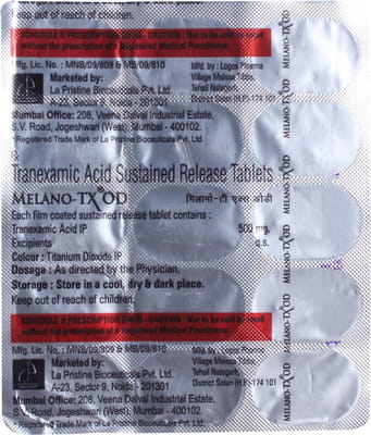 Melano Tx Od 500mg Strip Of 15 Tablets