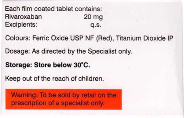 Ricosprin 20mg Strip Of 15 Tablets