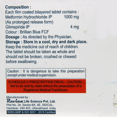Enristas 4 Mf Strip Of 15 Tablets