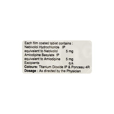 Nebiqol Am 5/5mg Strip Of 10 Tablets
