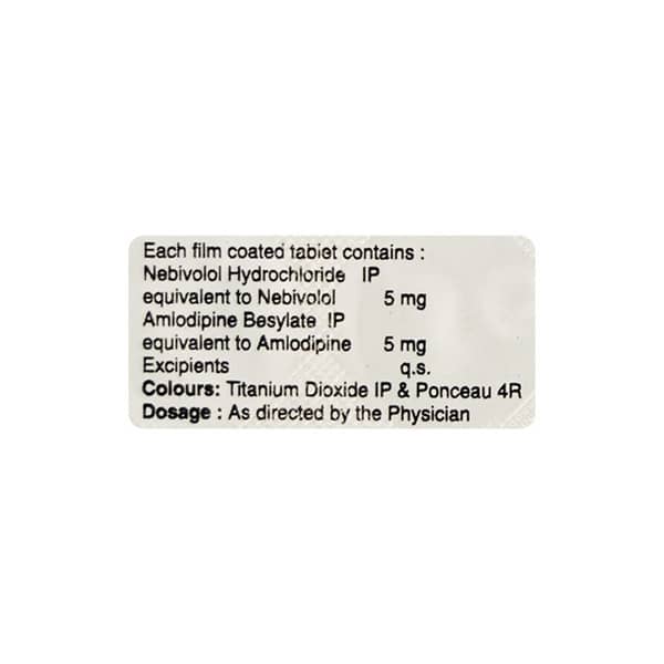 Nebiqol Am 5/5mg Strip Of 10 Tablets