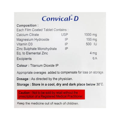 Convical D Strip Of 15 Tablets