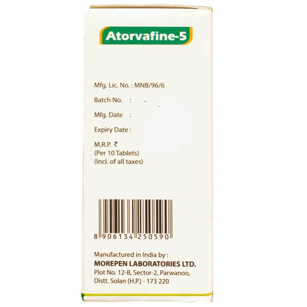 Atorvafine 5 Strip Of 10 Tablets