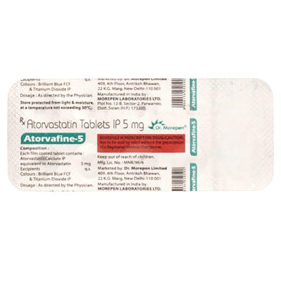 Atorvafine 5 Strip Of 10 Tablets