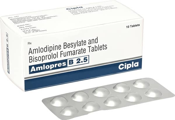 Amlopres B 2.5mg Strip Of 10 Tablets